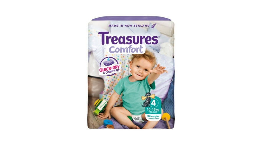 Treasures Comfort Toddler pelenka (GUMÍROZOTT DERÉK)